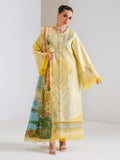 Sunlight Yellow Embroidered Three-Piece Lawn Suit