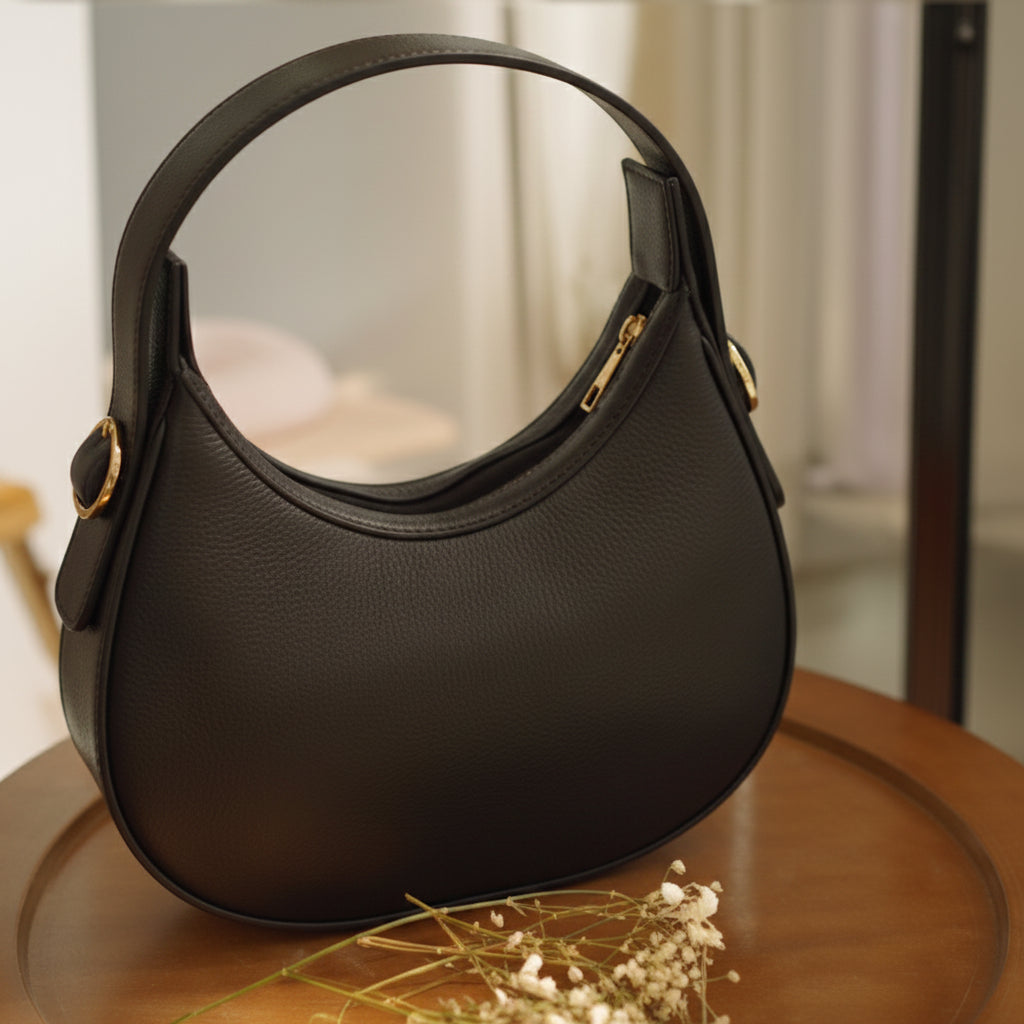 Chic Half-Moon Hobo Handbag