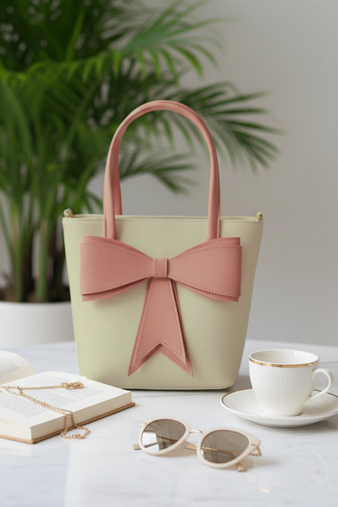 Elegant Large Bow Tote Bag – Stylish Handheld Purse