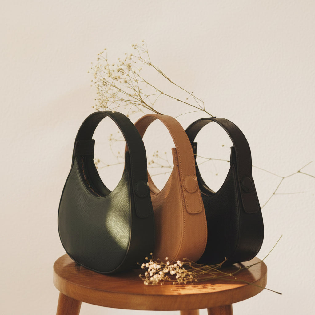 Chic Half-Moon Hobo Handbag