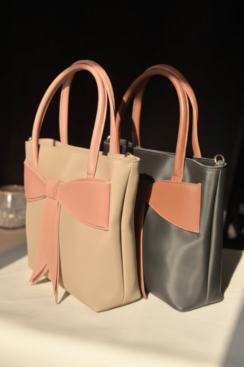 Elegant Large Bow Tote Bag – Stylish Handheld Purse