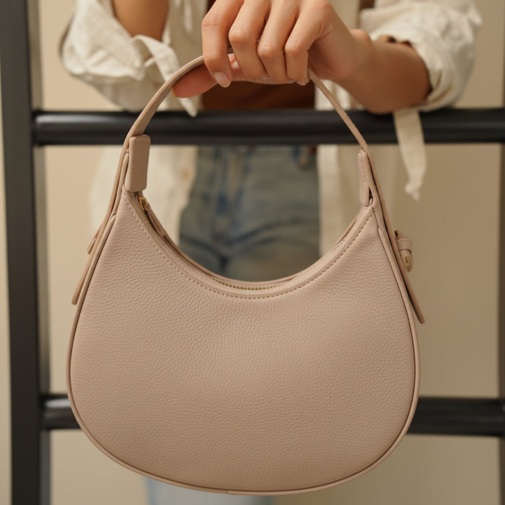 Chic Half-Moon Hobo Handbag